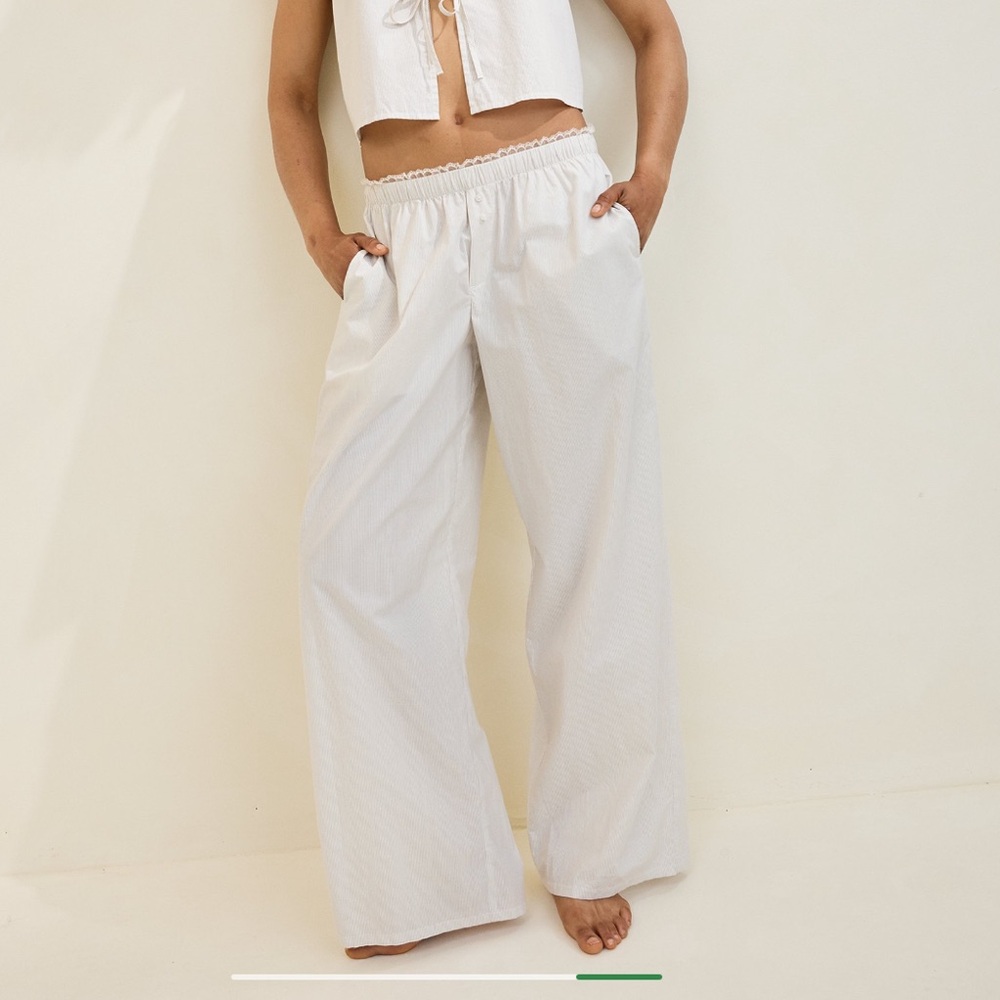 AERIE Off-Duty Poplin Trouser PJ